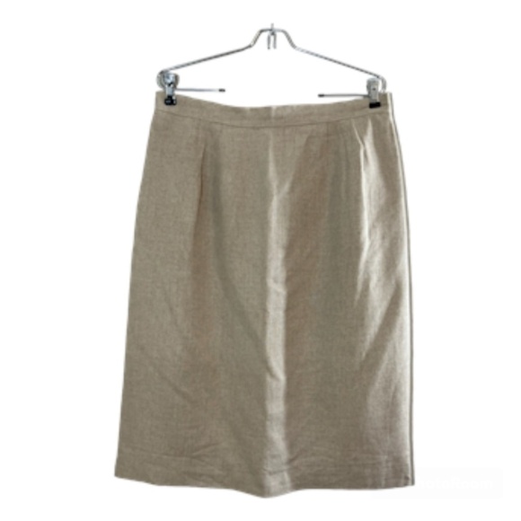 Jessica Howard Coastal Linen Beaded Skirt Set 16 Tan Floral Boho Western Neutral - Picture 4 of 16